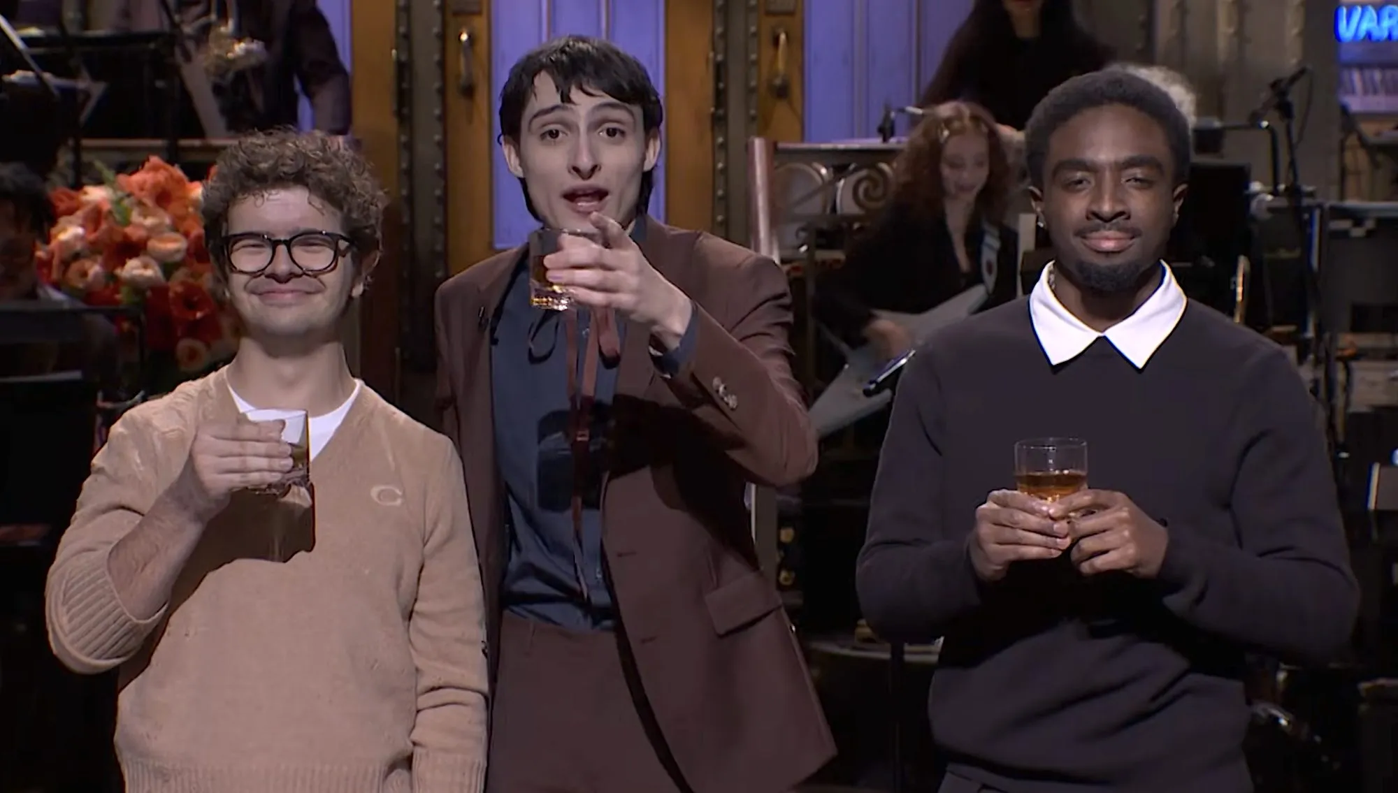 Stranger Things Cast Reunite Say They Are Ready to Do Adult Films 1-1 Caleb McLaughlin and Gaten Matarazzo,