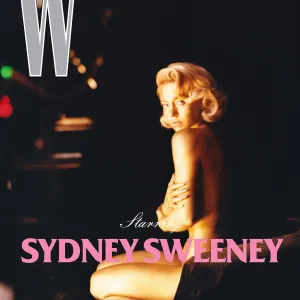 Sydney Sweeney Poses Naked While Covered in Gold Body Paint 0126 cover sydney sweeney hr