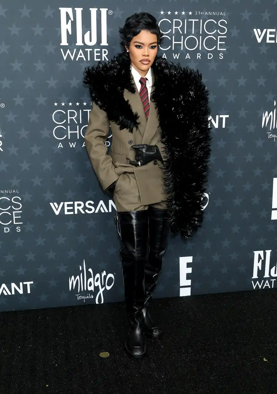 Teyana Taylor Red Carpet Arrival 2026 Critics Choice Awards