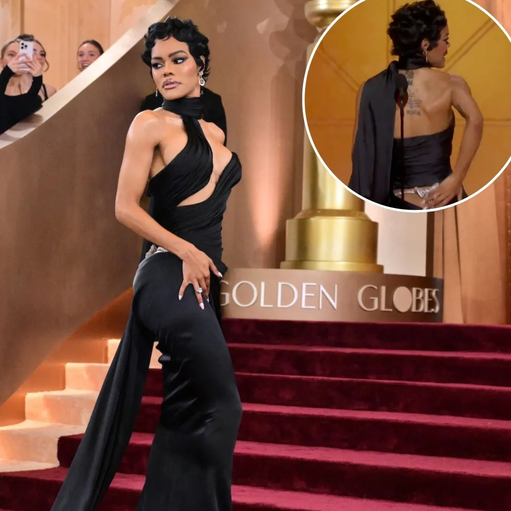 Teyana Taylor Shows Off Diamond Thong During 2026 Golden Globes Speech GettyImages-2255248595