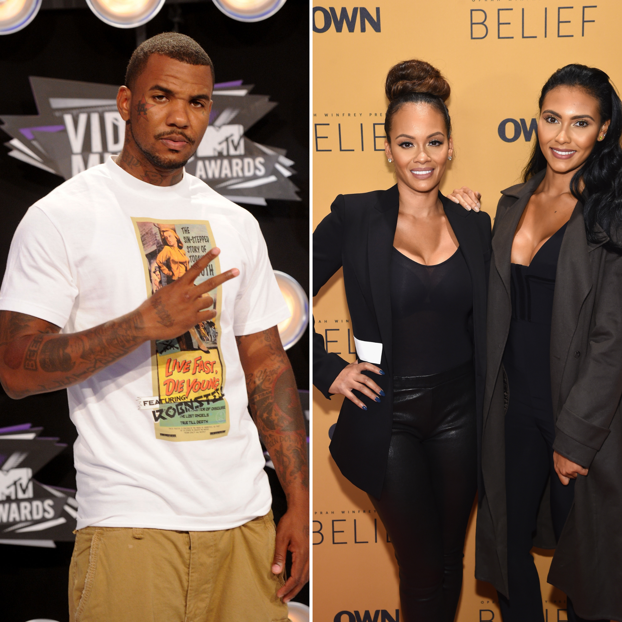 The-Game-GettyImages-122733381-and-Evelyn-Lozada-and-Shaniece-Hairston-GettyImages-492719470