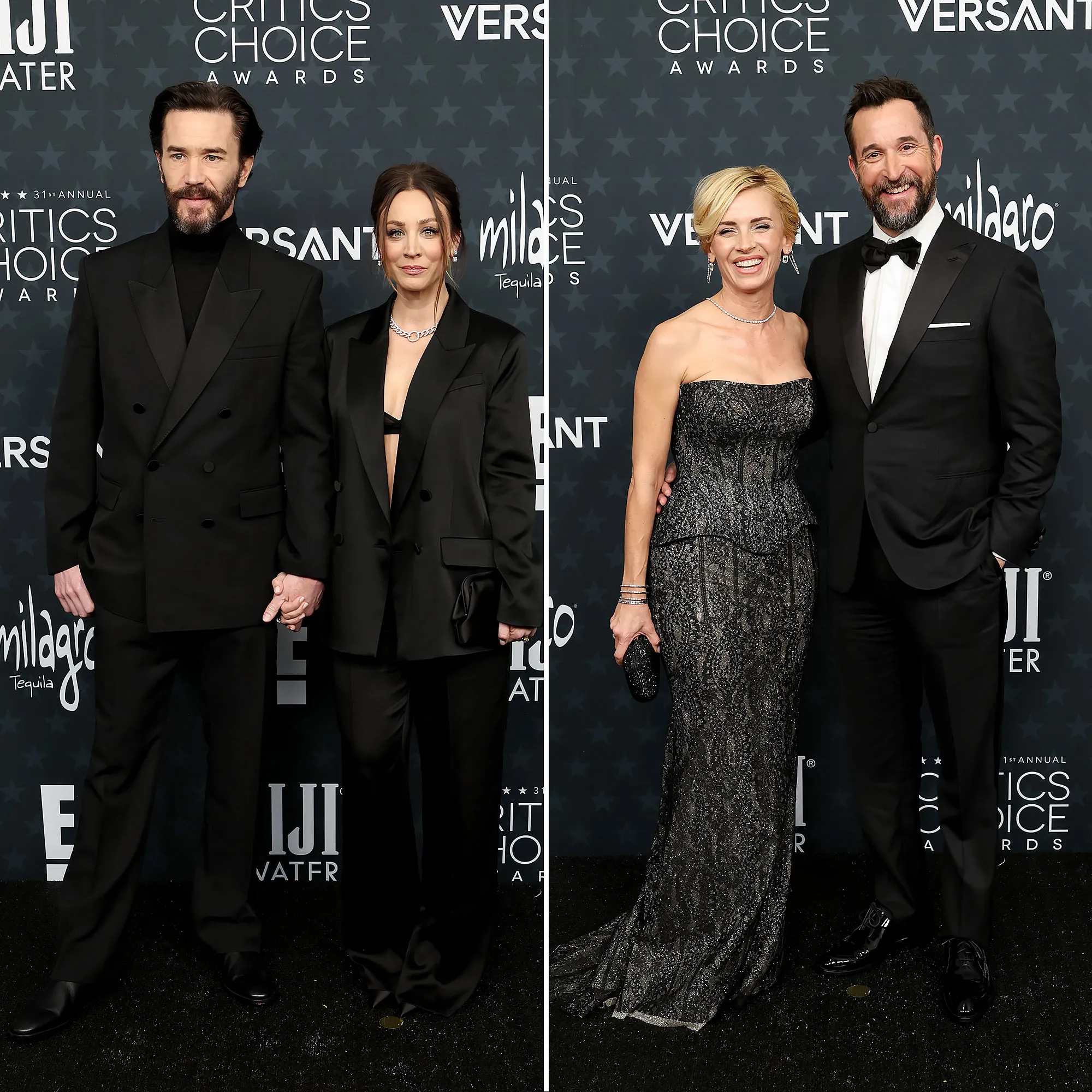 Tom Pelphrey and Kaley Cuoco Sara Wells and Noah Wyle Hottest Couples at the Critics Choice Awards 2026