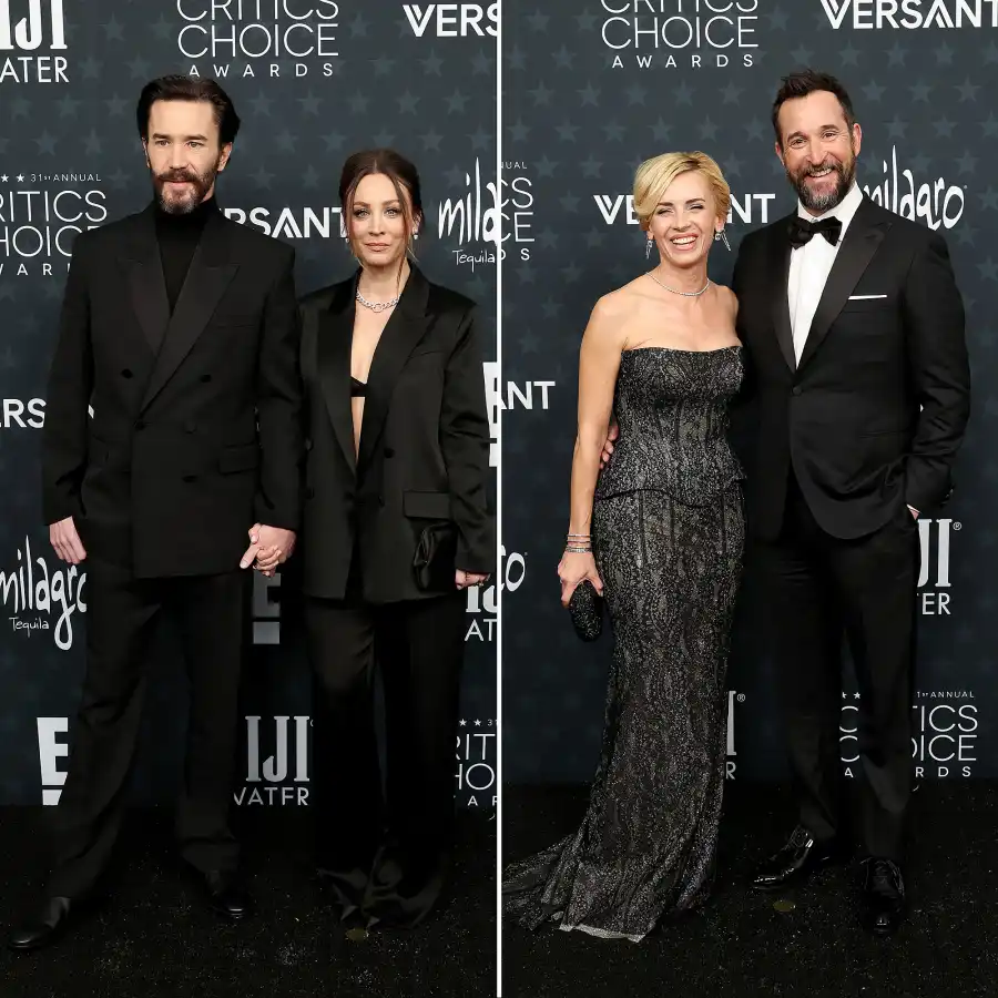 Tom Pelphrey and Kaley Cuoco Sara Wells and Noah Wyle Hottest Couples at the Critics Choice Awards 2026