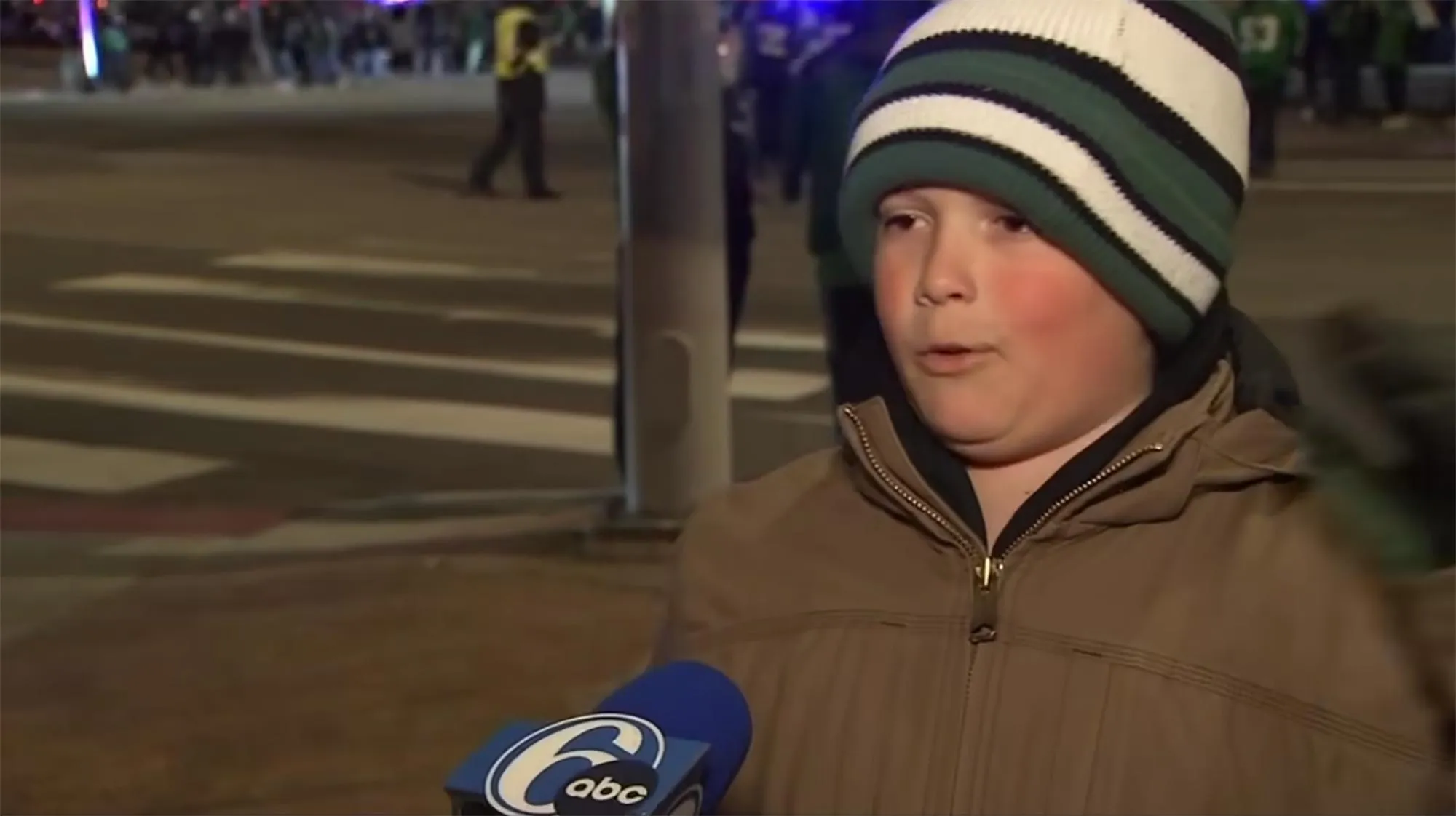 Young Eagles Fan Gives Viral TV Interview Wants Coach Working at McDonalds