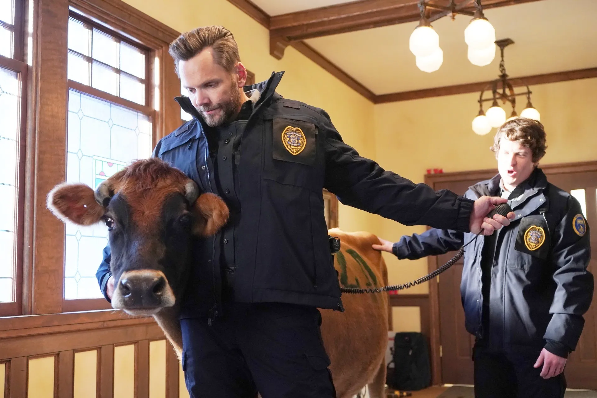 Joel McHale and Michael Rowland in Animal Control