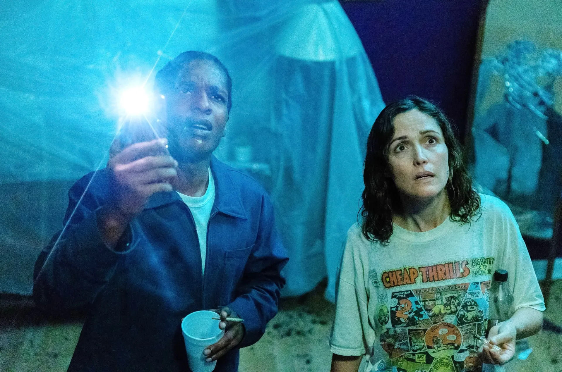 ASAP Rocky and Rose Byrne in If I Had Legs I'd Kick You