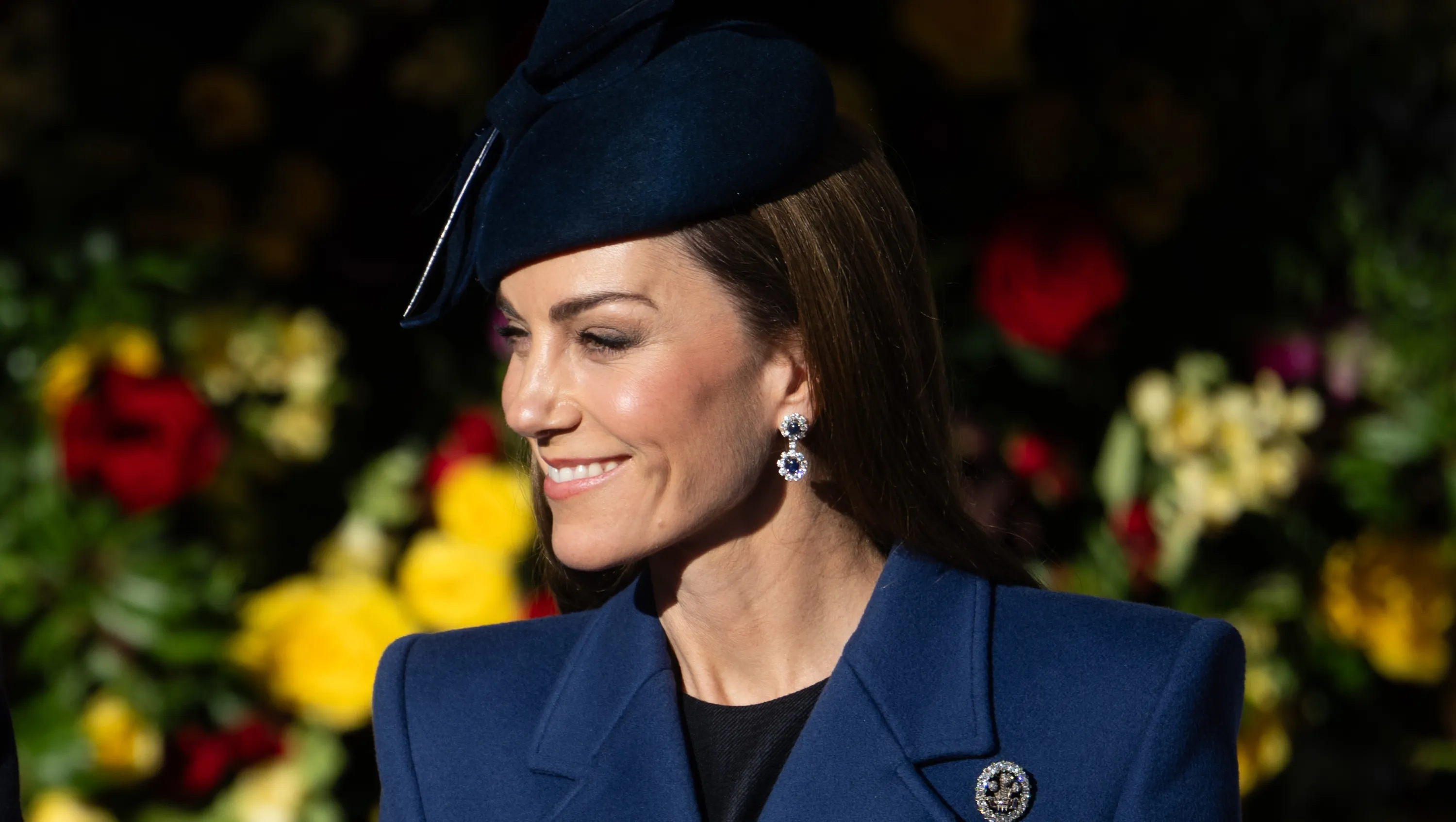 WINDSOR, ENGLAND - DECEMBER 03: Catherine, Princess of Wales ahead of the ceremonial welcome for the state visit to the UK of the President of the Federal Republic of Germany and his wife Elke B√ºdenbender on December 03, 2025 in Windsor, England. The President of the Federal Republic of Germany, accompanied by Ms. Elke B√ºdenbender, are paying a State Visit to the United Kingdom as the guests of Their Majesties The King and Queen. The visit is the first from Germany in 27 years and will be marked with ceremonial visits, an address to the UK parliament and a banquet. (Photo by Samir Hussein/WireImage)