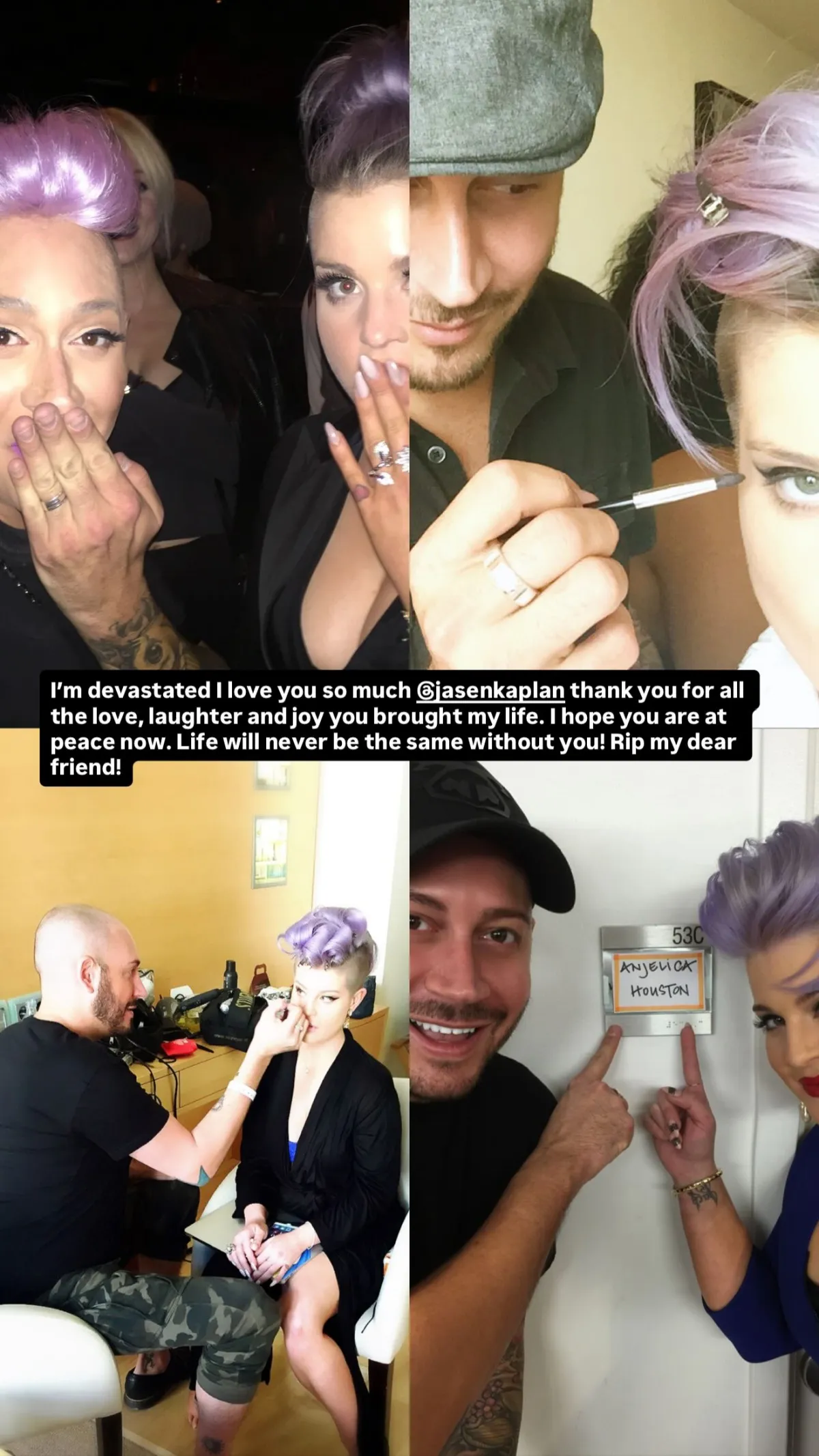 Kelly Osbourne Mourns Death of Celebrity Makeup Artist Jasen Kaplan