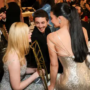 Kylie Jenner and Timothee Chalamet's Kiss Awkwardly Interrupted at Golden Globes