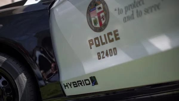 A Los Angeles police car
