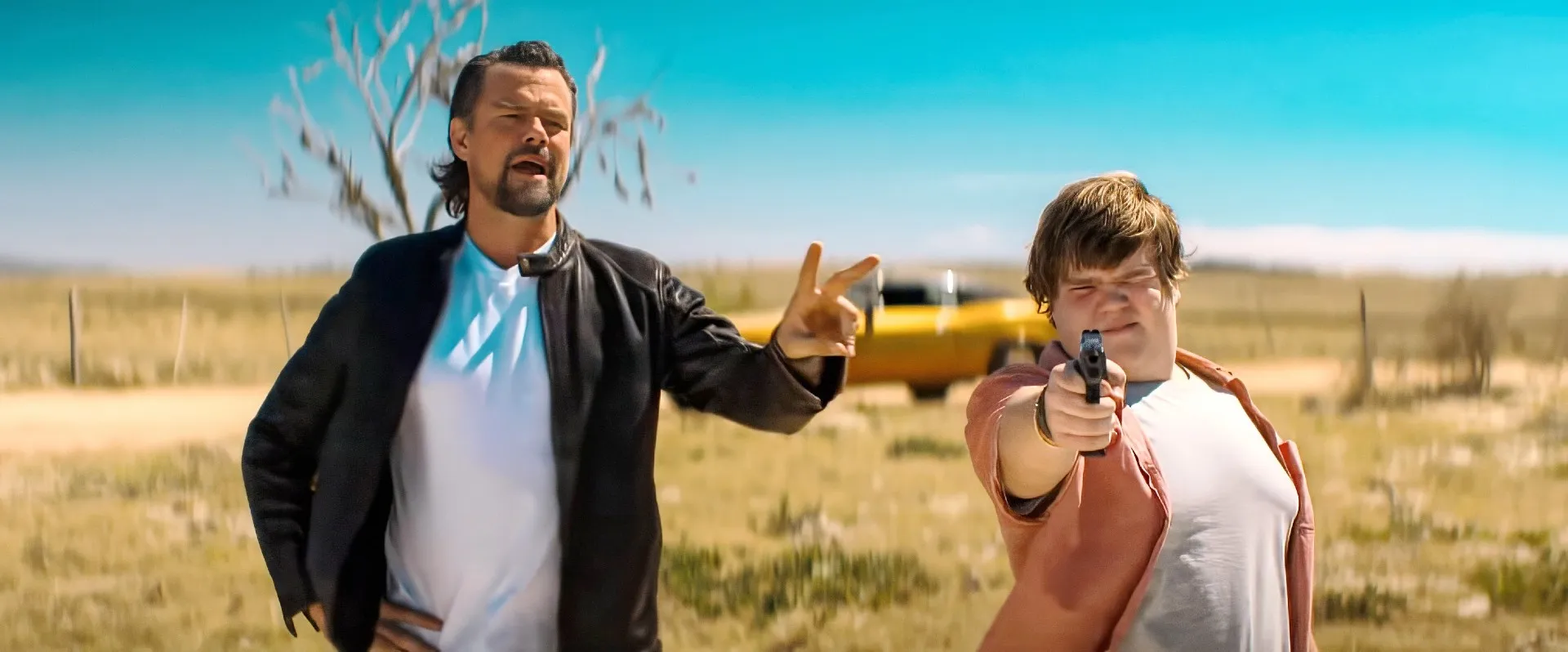 Josh Duhamel and Jeremy Ray Taylor in London Calling