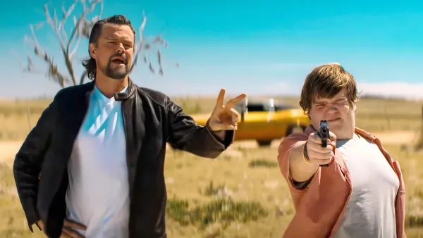 Josh Duhamel and Jeremy Ray Taylor in London Calling