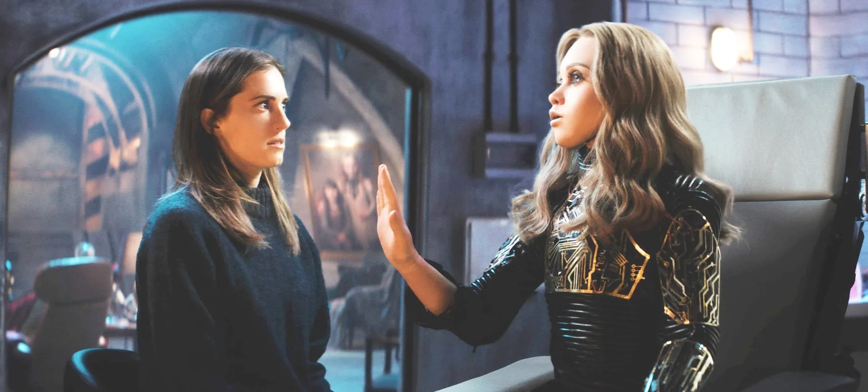 Allison Williams and M3GAN in M3GAN 2.0