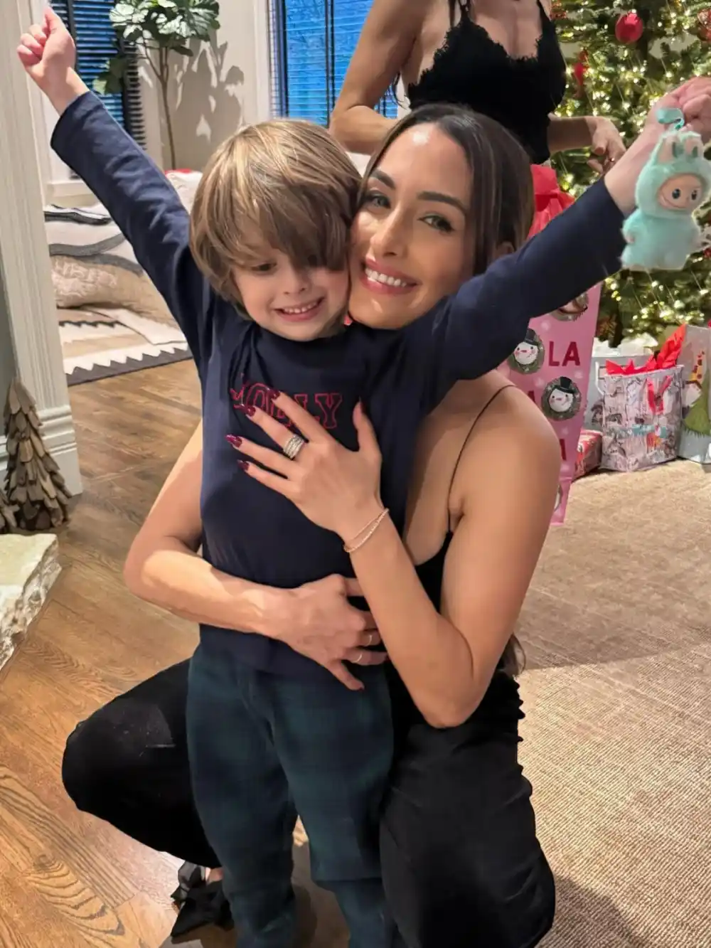 Nikki Garcia Defends Kissing Her 5 Year Old Son on the Lips at Theme Park