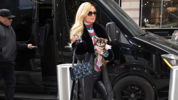 NEW YORK, NY - JANUARY 07: Paris Hilton is seen on January 07, 2026 in New York City. (Photo by DAMEBK/Bauer-Griffin/GC Images)