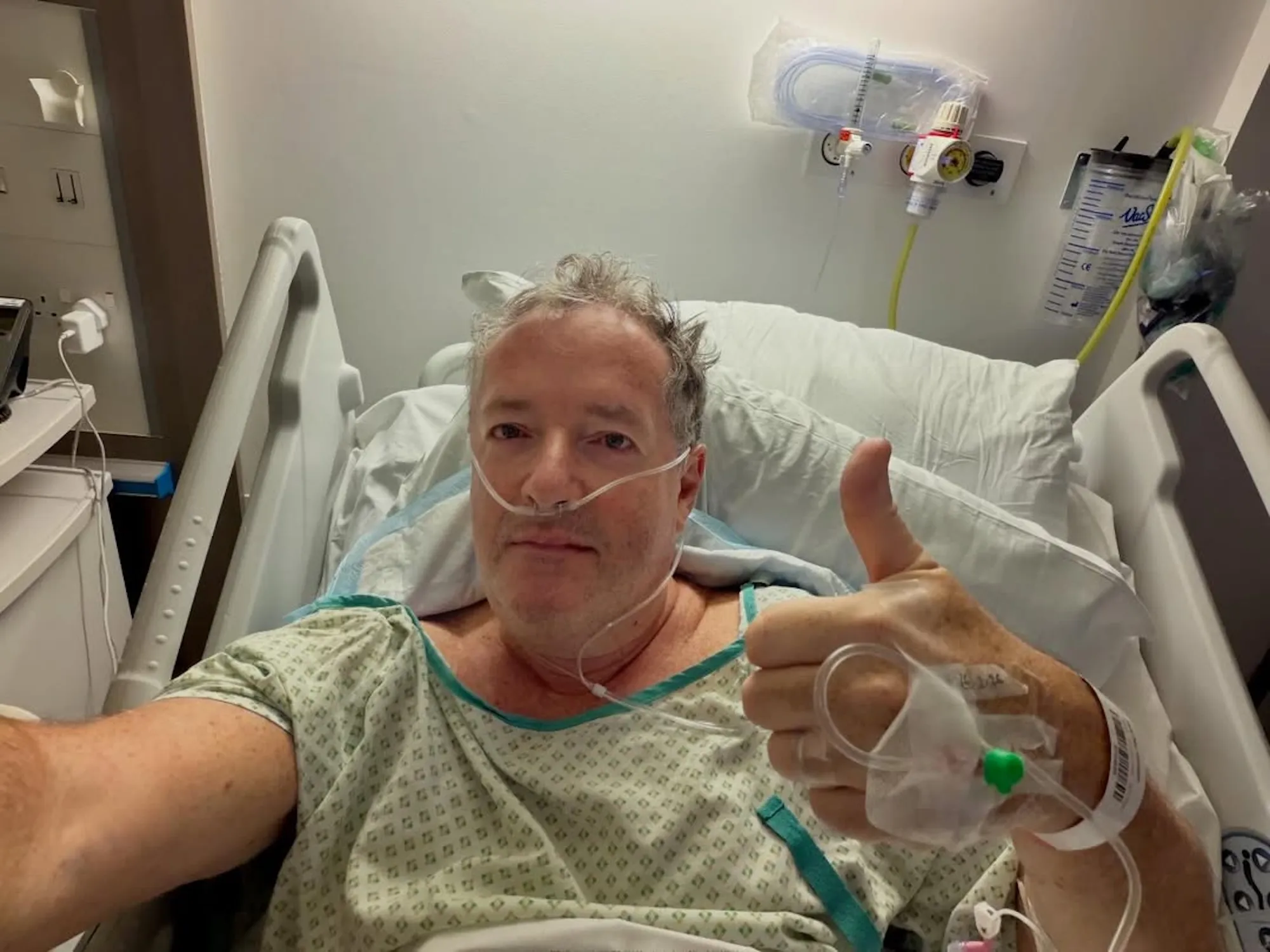 piers morgan hospitalized