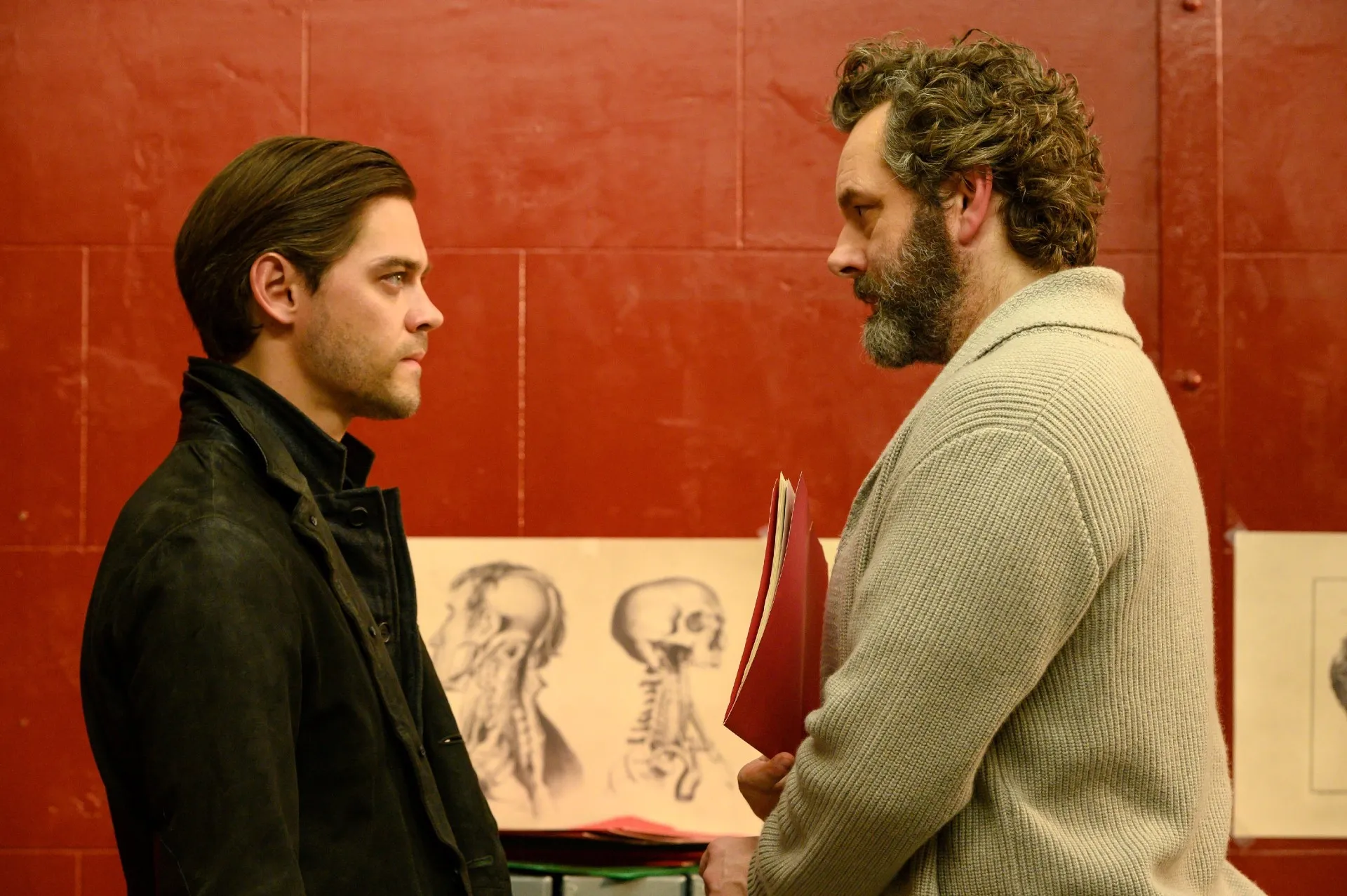 Tom Payne and Michael Sheen in Prodigal Son