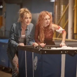 Kathryn Newton and Samara Weaving in Ready or Not 2