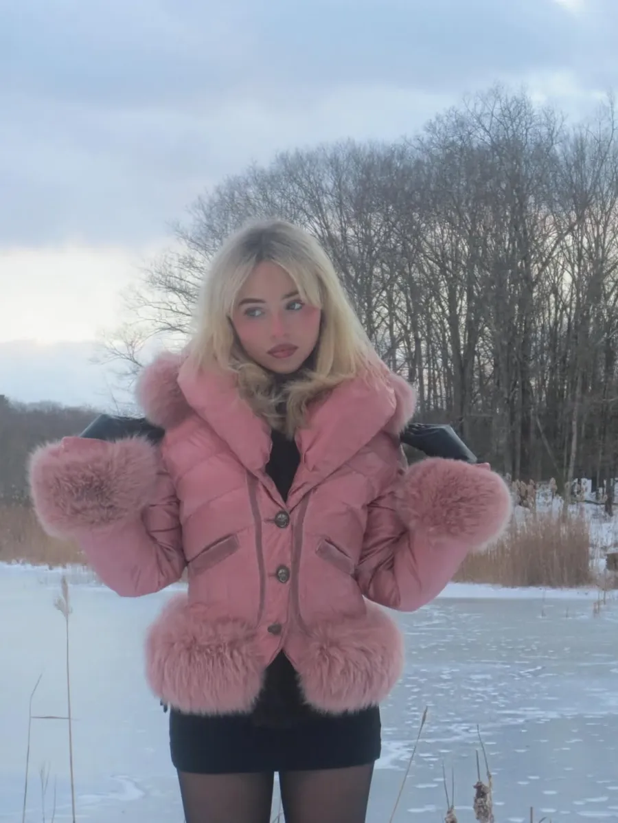 Sabrina Carpenter Shows Off a Silver Thong Underneath Her Glittering Naked Dress