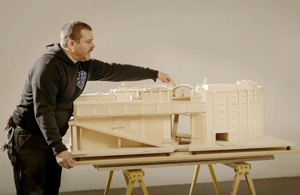 A man in Secret Mall Apartment