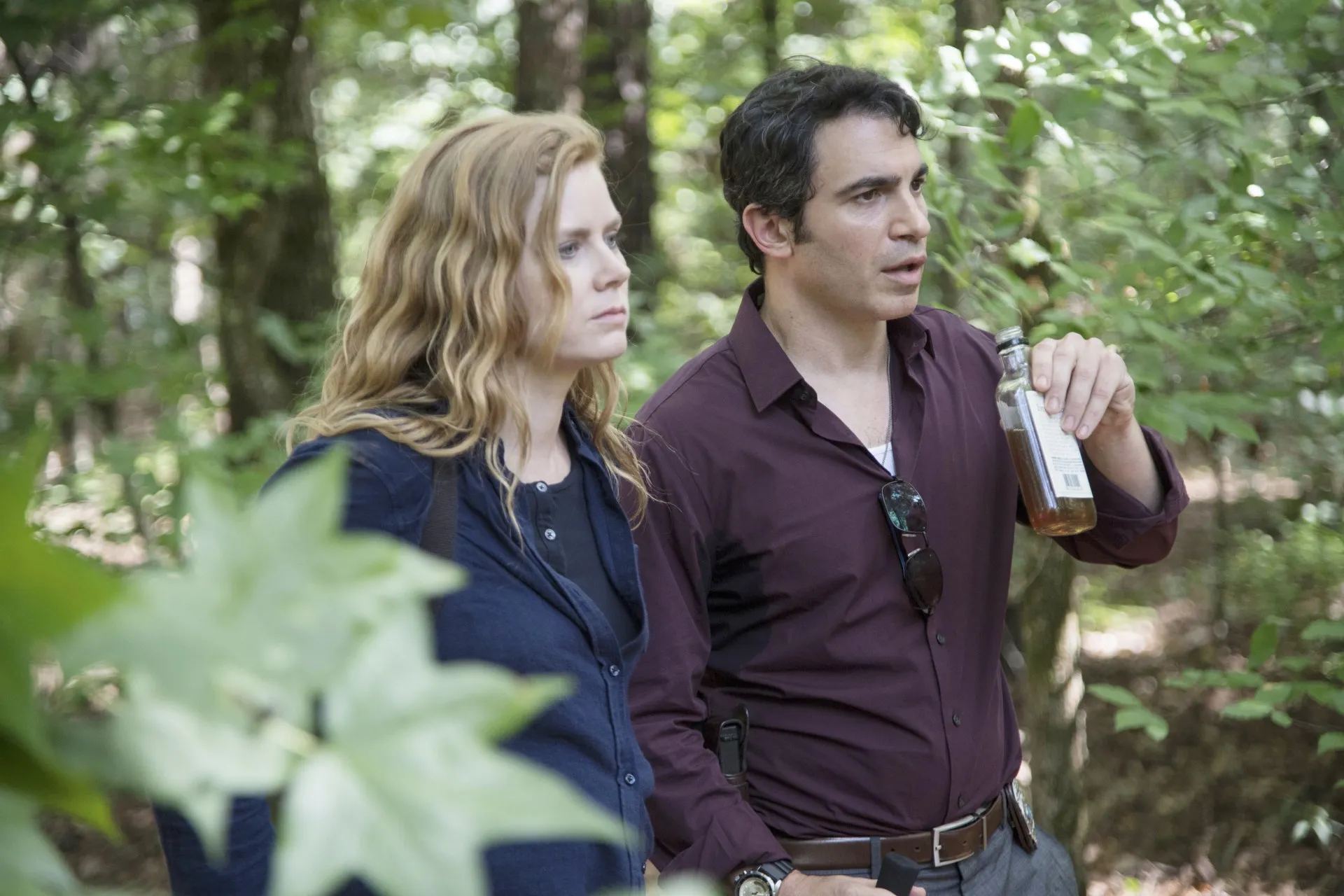 Amy Adams and Chris Messina in Sharp Objects