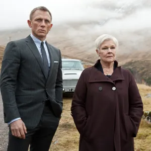 Daniel Craig as James Bond and Judi Dench in Skyfall