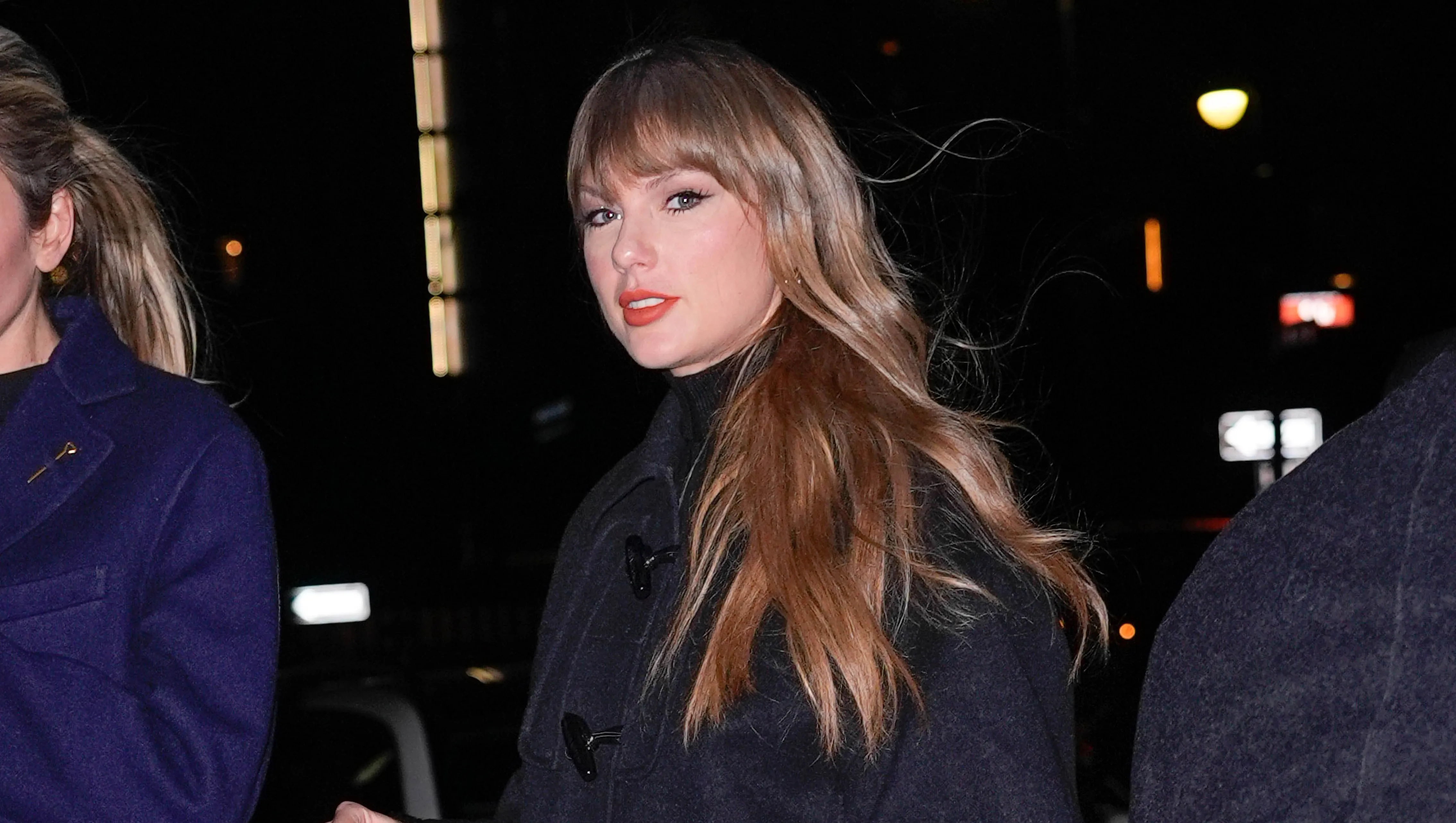 NEW YORK, NY - DECEMBER 9: Este Haim and Taylor Swift are seen on December 9, 2025 in New York City. (Photo by XNY/Star Max/GC Images)
