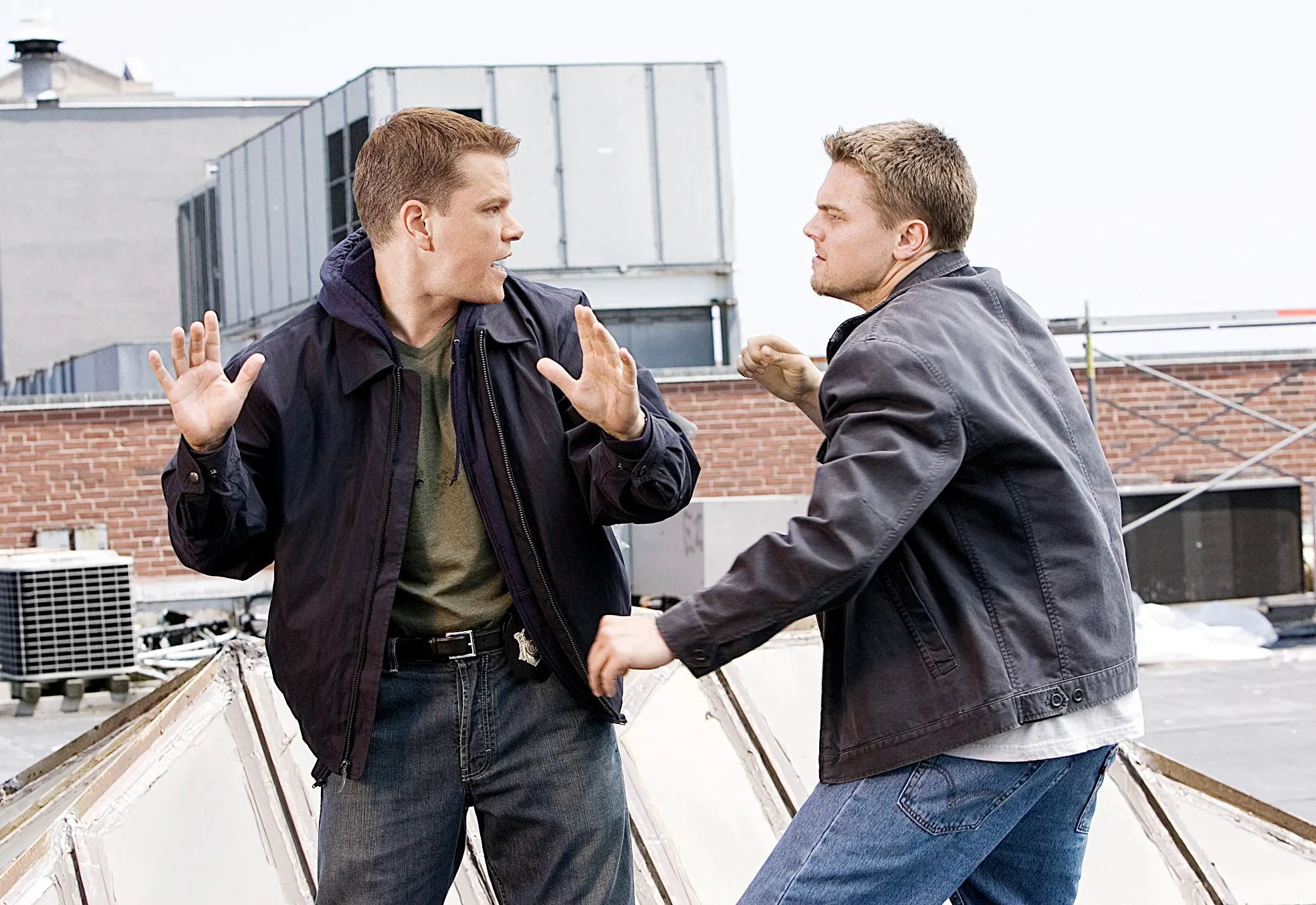 Matt Damon and Leonardo DiCaprio in The Departed