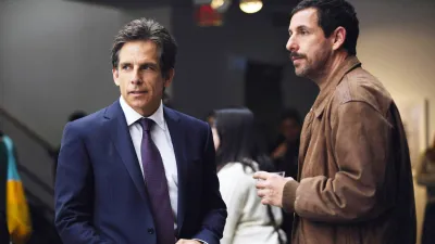 Ben Stiller and Adam Sandler in The Meyerowitz Stories