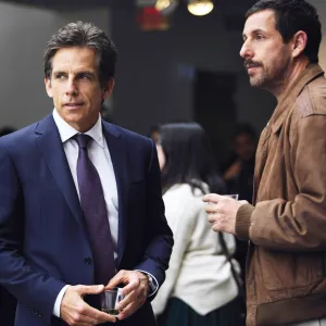 Ben Stiller and Adam Sandler in The Meyerowitz Stories