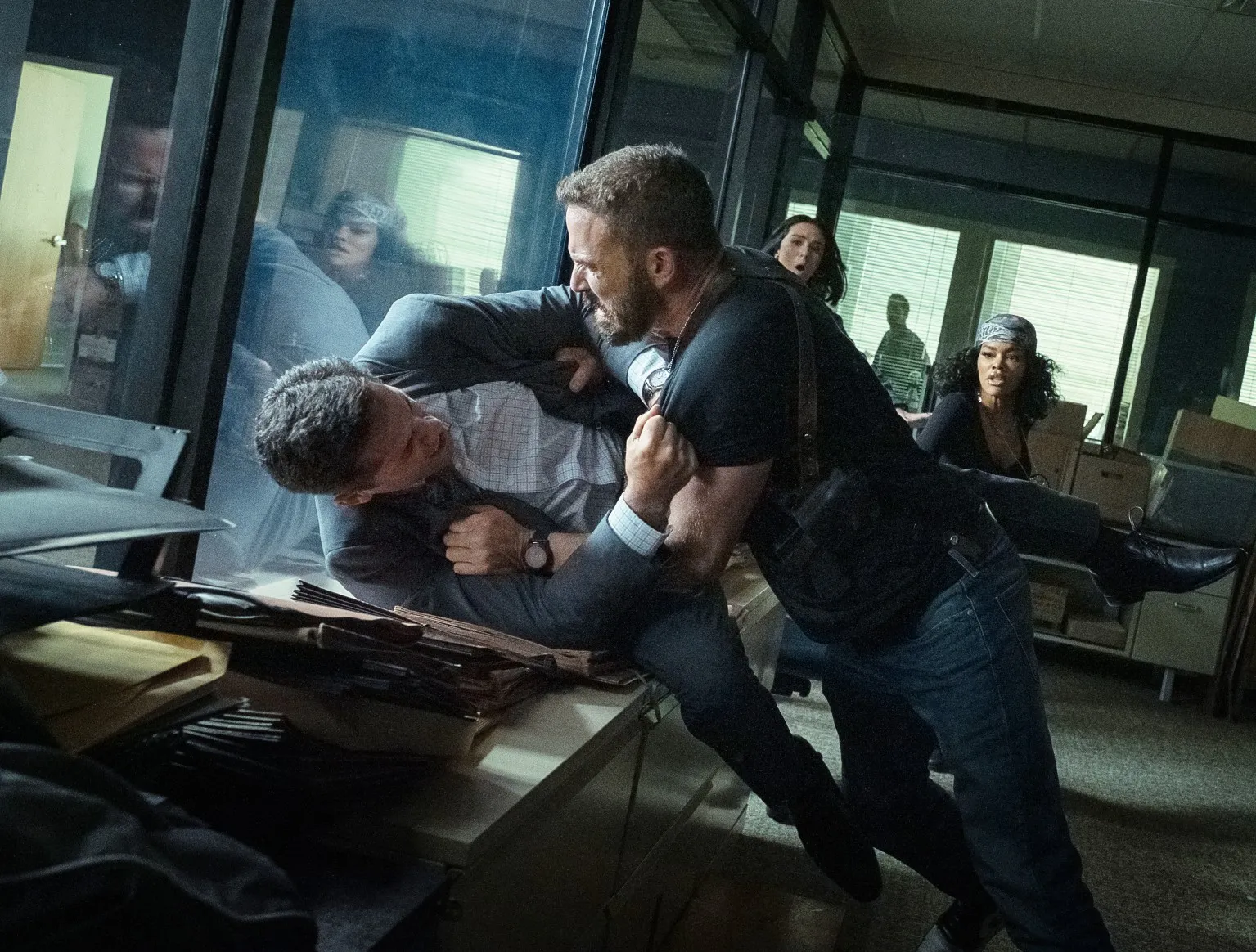 Scott Adkins, Ben Affleck, Catalina Sandino Moreno, Teyana Taylor and Daisuke Tsuji in The Rip