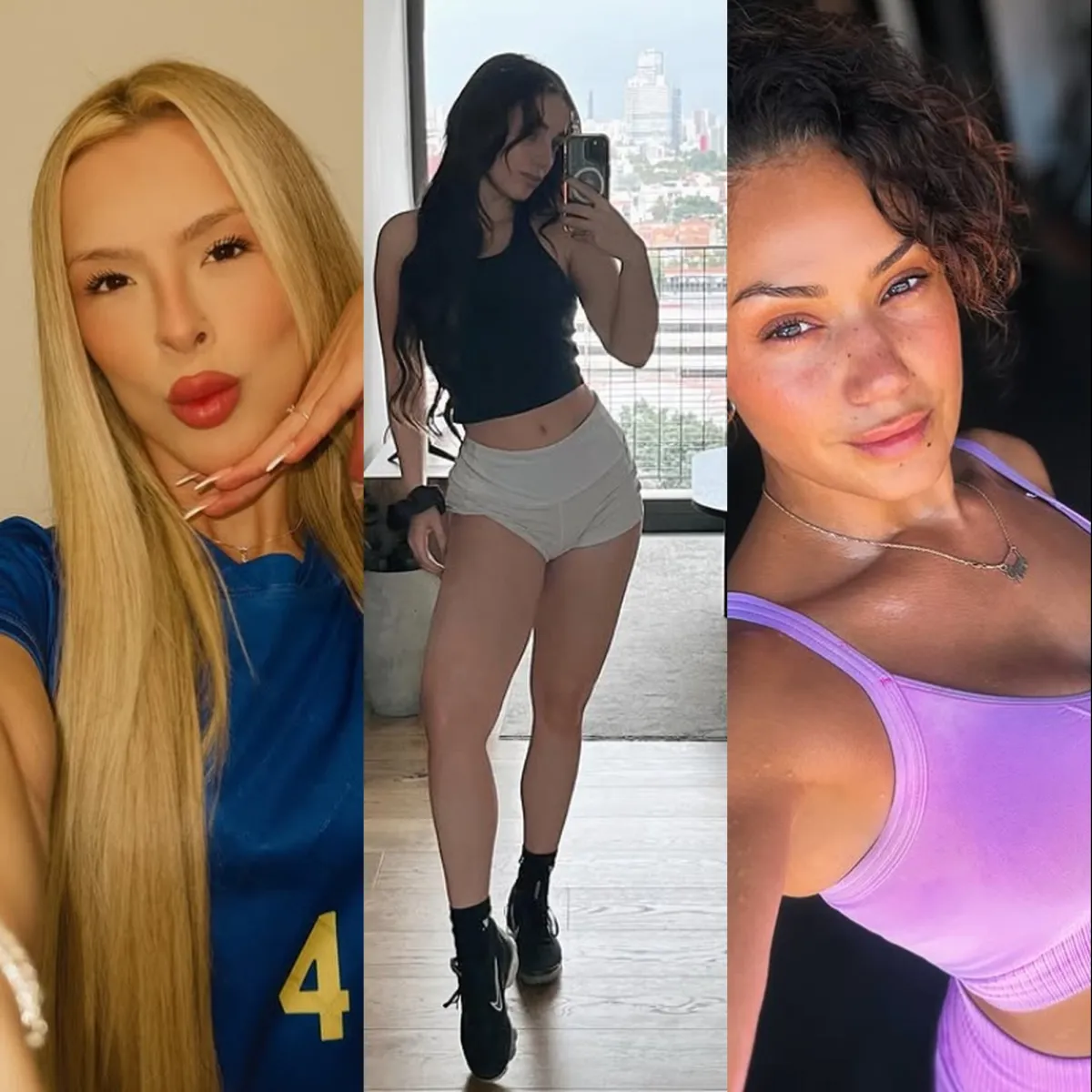 Marcela Soares, Nikkole Teja y Pearl González.