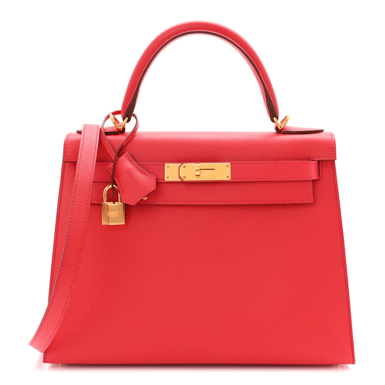 HermesEpsom Kelly Sellier 28 Rouge Casaque