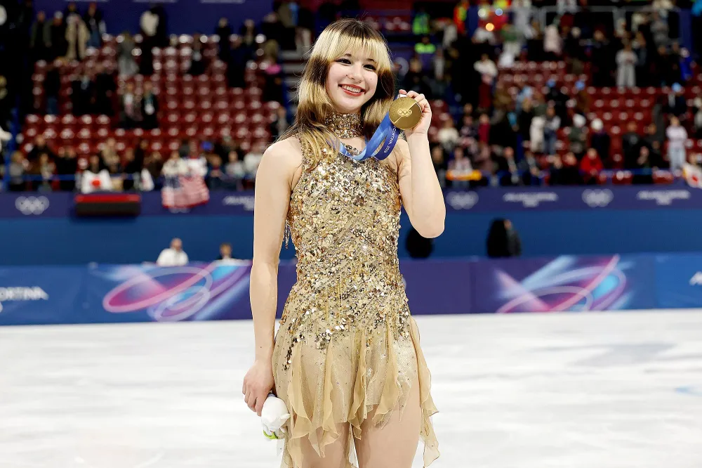 Alysa Liu Puts on Rare Tinted Lip Oil Before Accepting Her Gold Medal