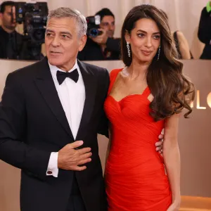 George Clooney and Amal Clooney at the 83rd Annual Golden Globes held at The Beverly Hilton on January 11, 2026 in Beverly Hills, California. (Photo by Jesse Grant/2026GG/Penske Media via Getty Images)
