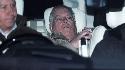 Andrew Mountbatten Windsor Leaves Aylsham Police Station