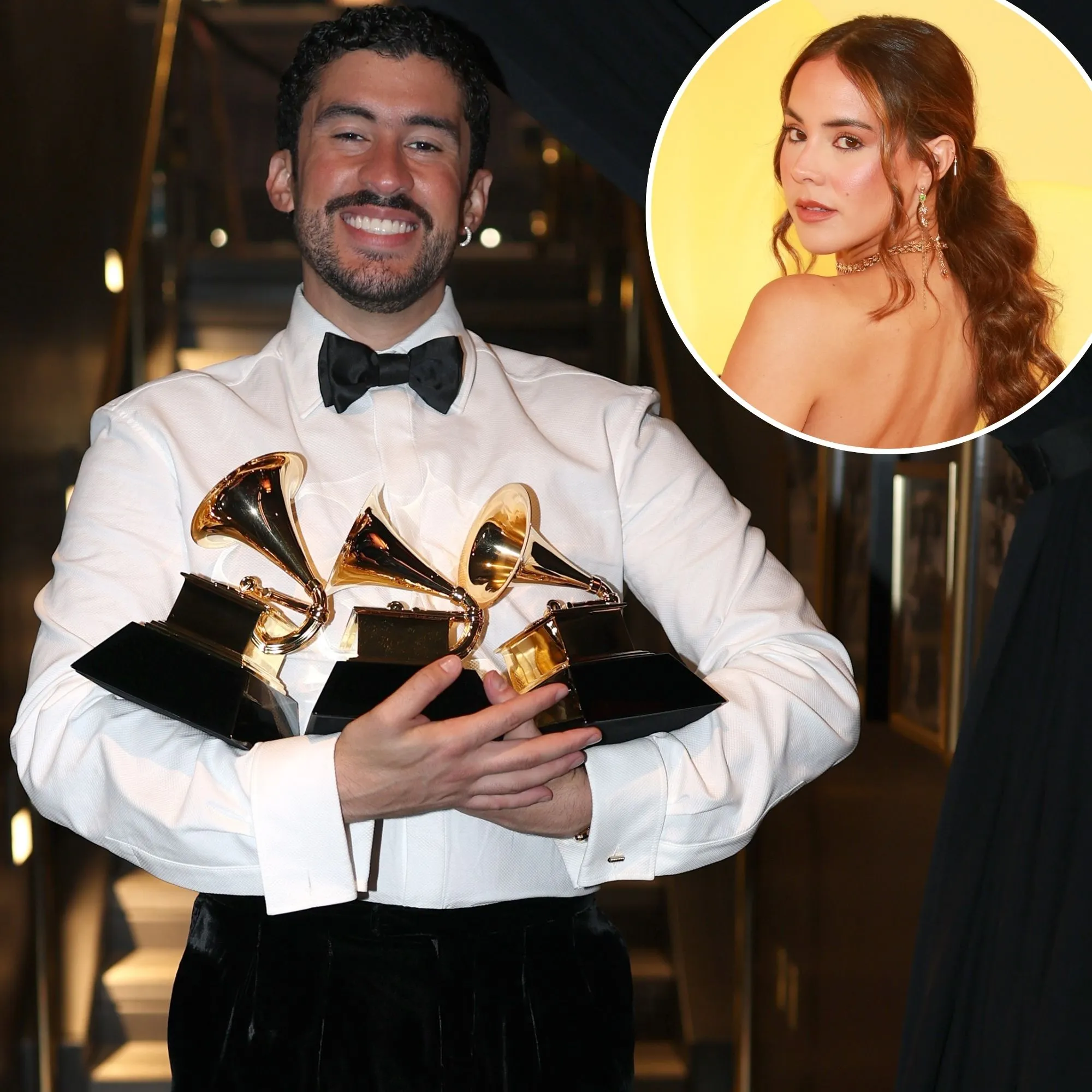 Bad Bunny y Gabriela Berlingeri.