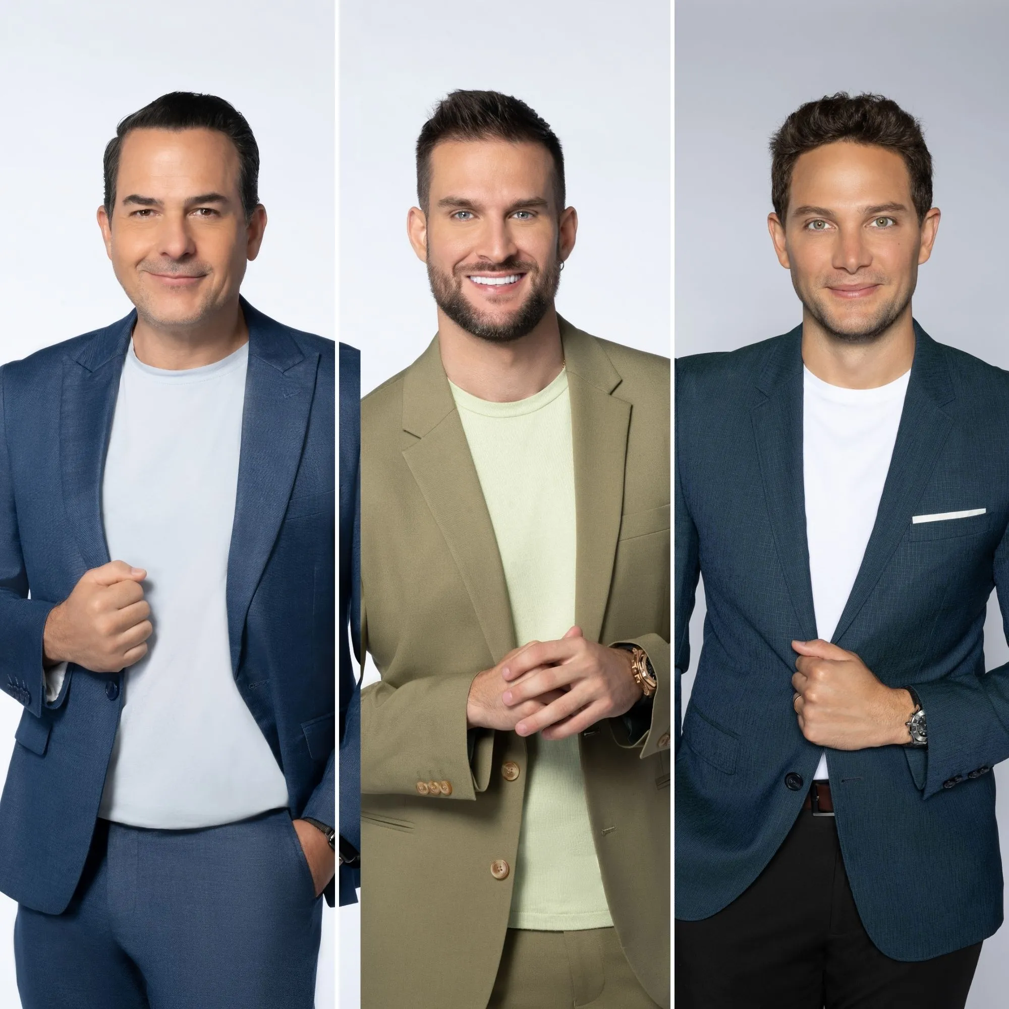 Carlos Calderón, Clovis Nienow y Gabriel Coronel