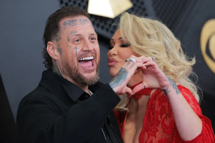 Celebrities Pack on PDA at Grammy Awards Over the Years Jelly Roll and Bunnie XO