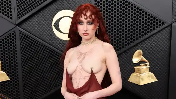 Chappell Roan Wore Prosthetic Nipples and Faux Tattoos at the 2026 Grammys GettyImages-2259568687