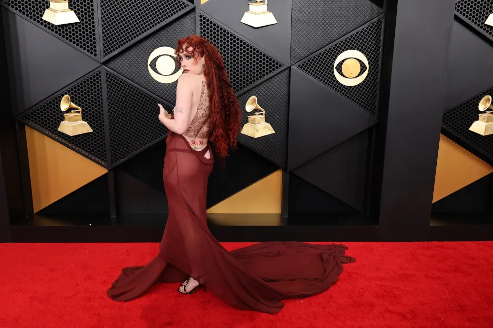 Chappell Roan Wore Prosthetic Nipples and Faux Tattoos at the 2026 Grammys GettyImages-2259568694