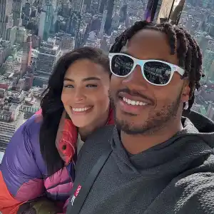 Feature Antonio Gibson Pregnant Wife Victoria Explains Why Shes Sitting in the Nosebleeds at Super Bowl 2026