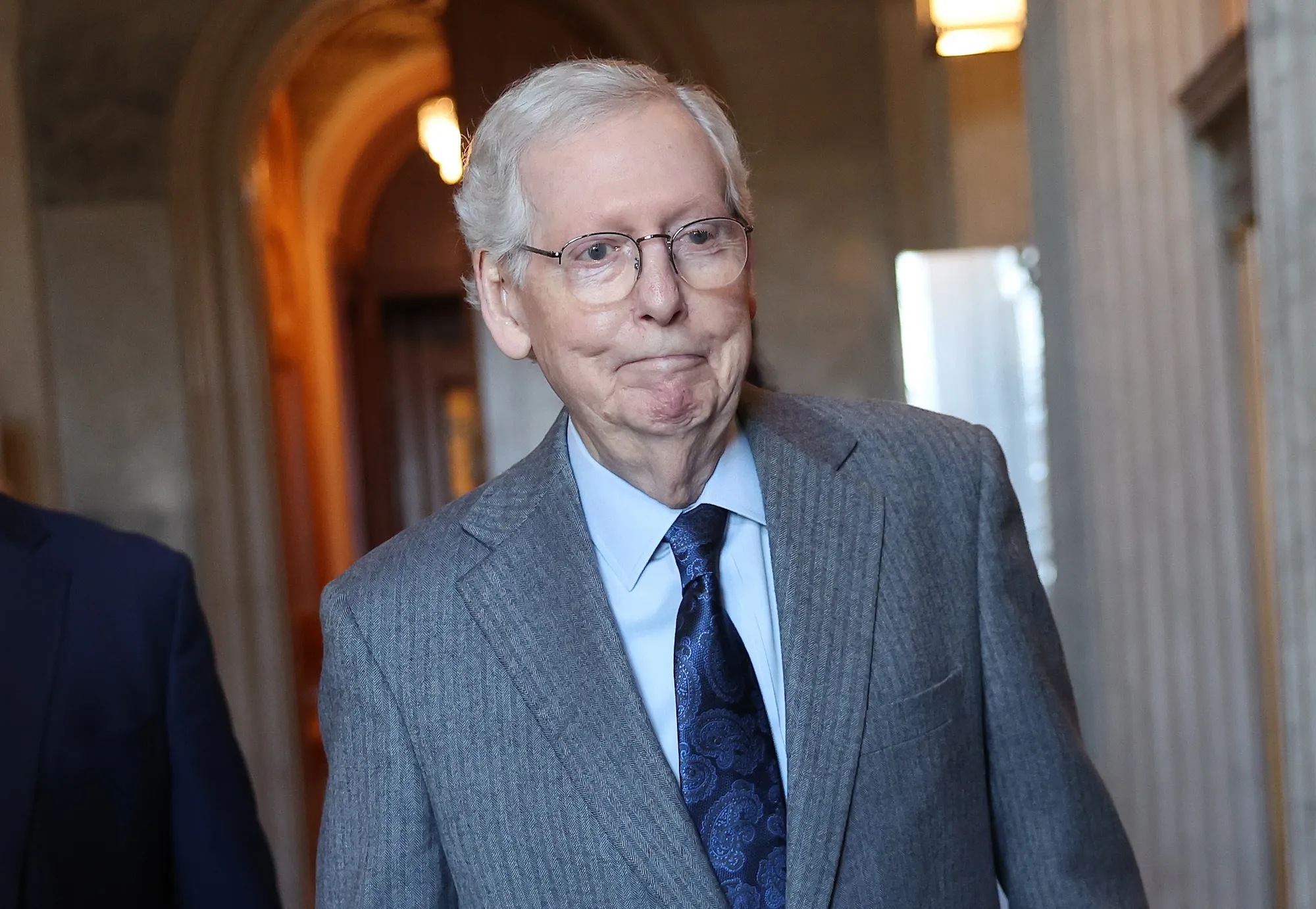 Senators Continue Work On Capitol Hill - Mitch McConnell Hospitalized