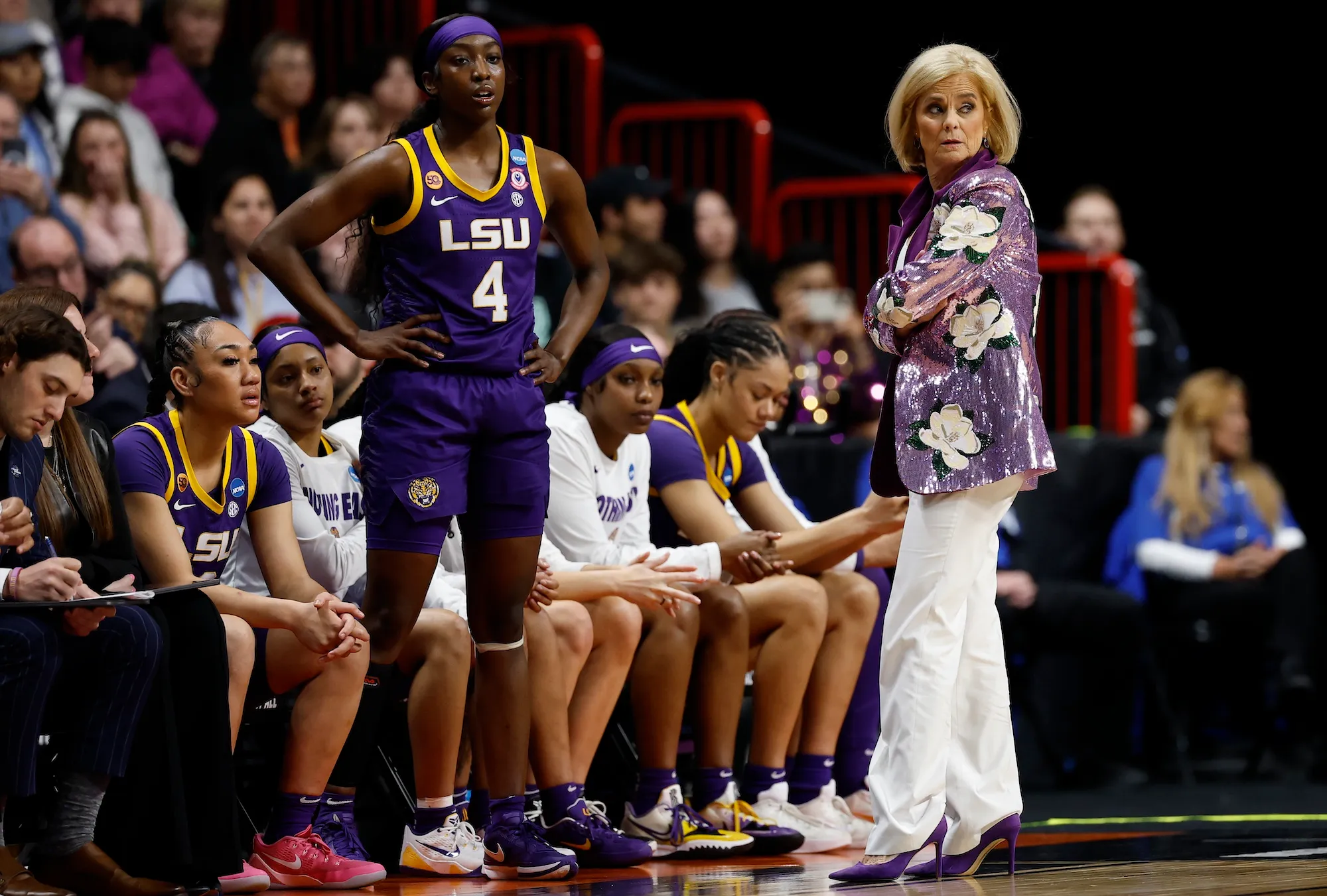 LSUs Flaujae Johnson Admits Coach Kim Mulkeys Fashion Has Improved