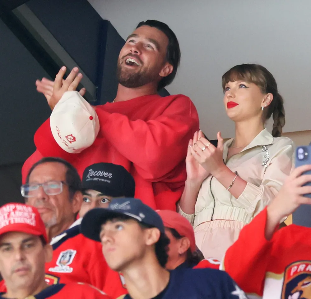 Taylor Swift Subtly Reacts to Sportscasters Cheeky Comment About Travis Kelces Golf Game