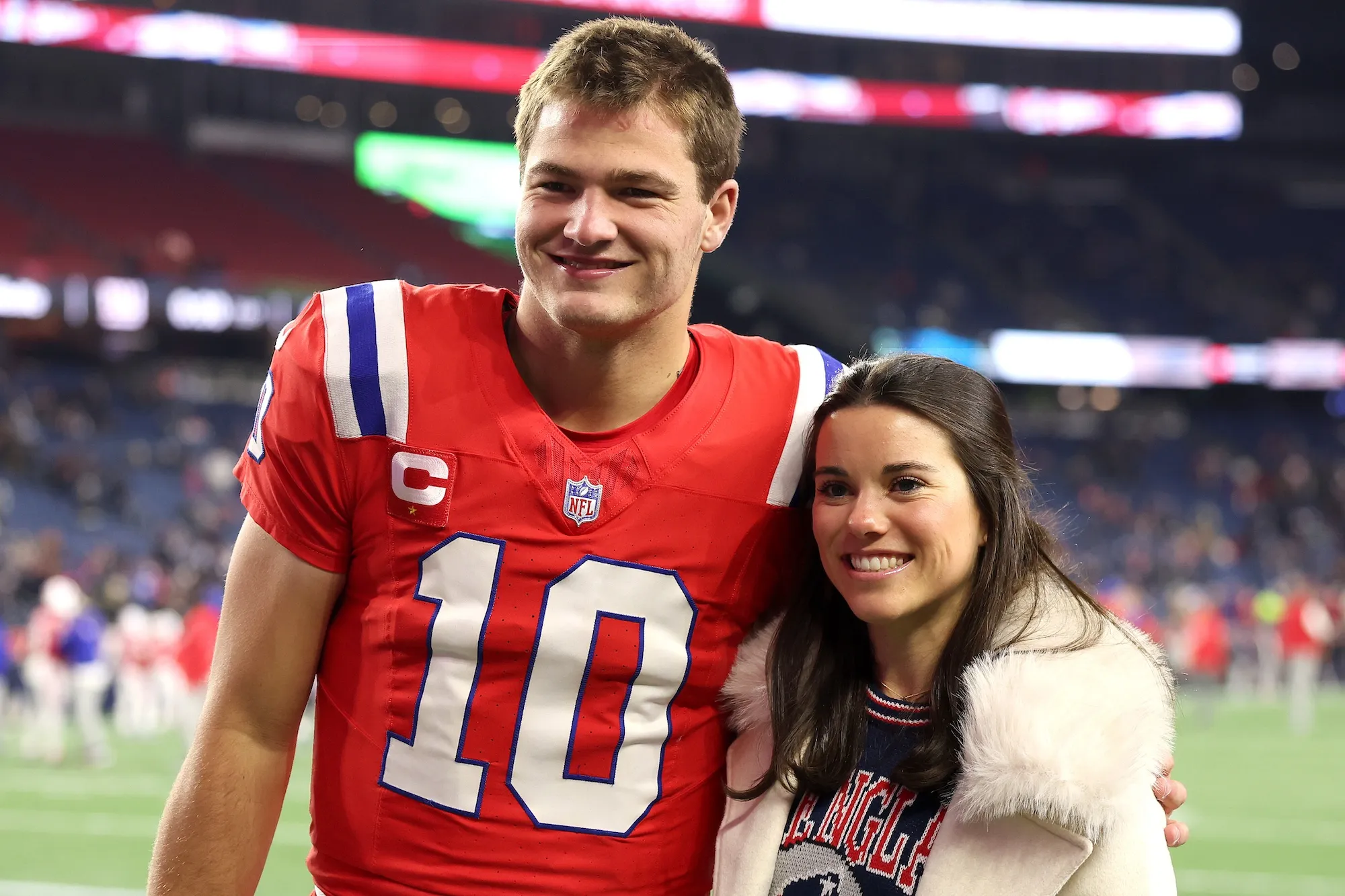 Patriots QB Drake Maye Explains Why He and Wife Ann Got Married Young