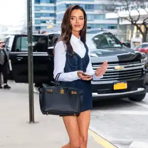 Maura Higgins is seen in Midtown on January 23, 2026 in New York City.