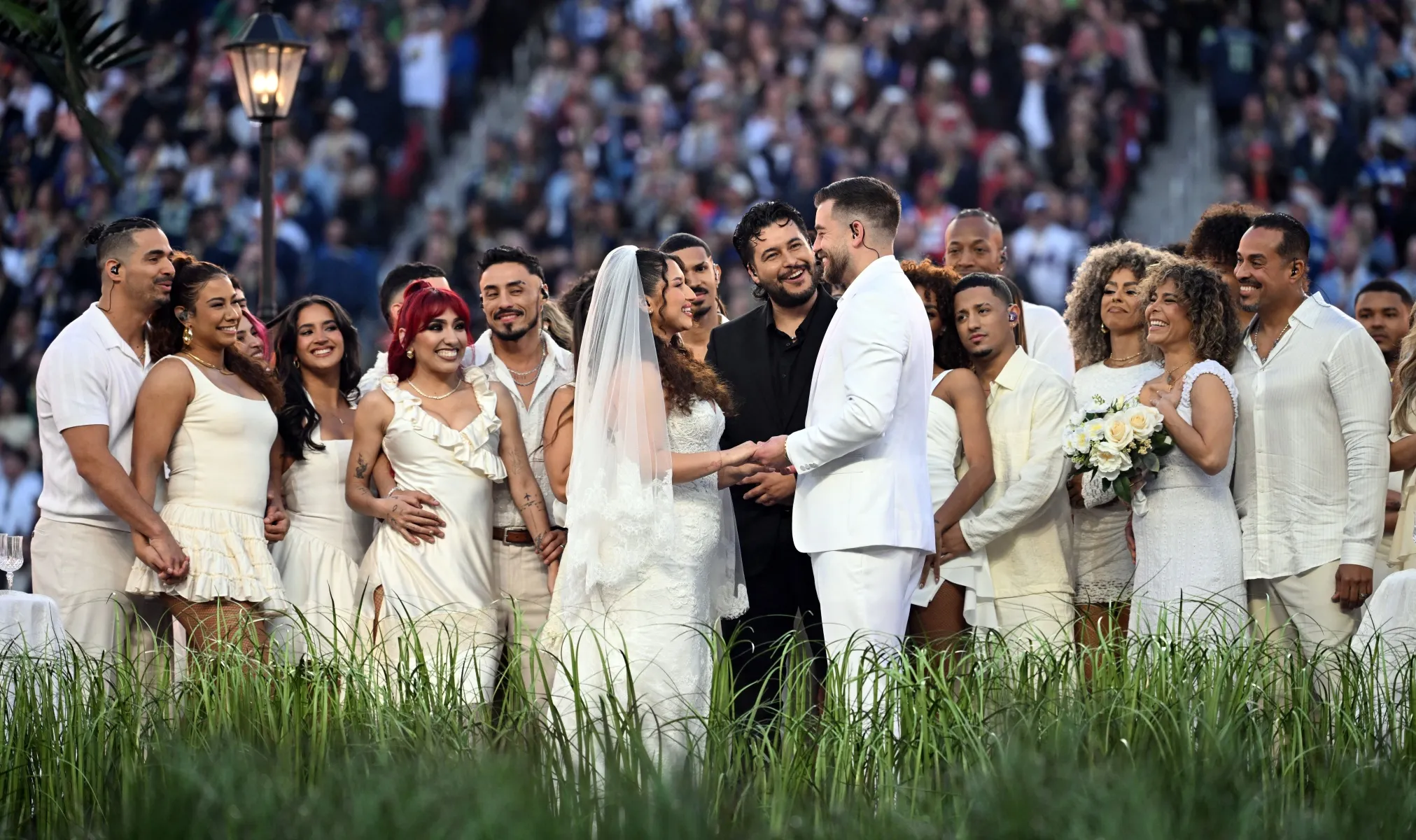 Pastor Reveals How Super Bowl Wedding Came to Be During Bad Bunny Halftime Show
