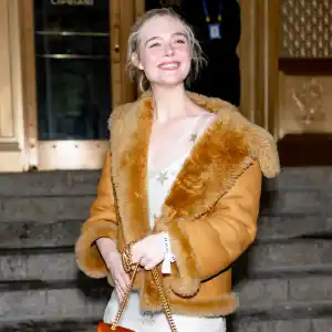 Elle Fanning attends the Coach fashion show during New York Fashion Week on February 11, 2026 in New York City.