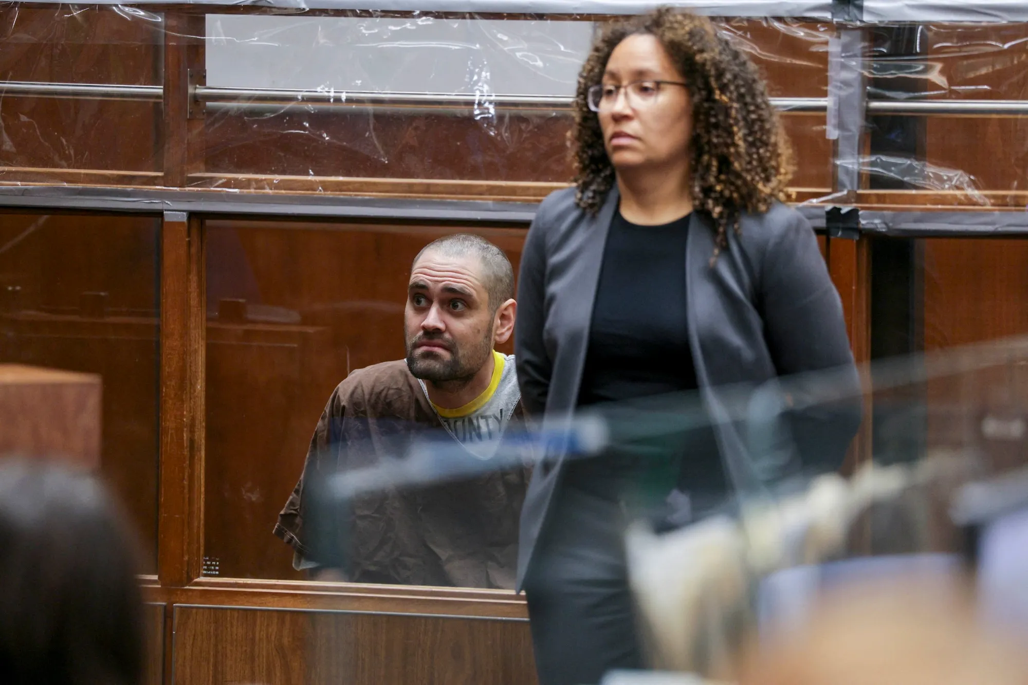 Eerie Courtroom Photos Show Nick Reiner With Shaved Head, Sitting Behind Glass While Entering Not Guilty Plea